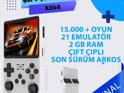 Arkos R36S 2GB RAM 64GB Hafızalı Çift Çipli 21 Emülatörlü Oyun Konsolu - Yeni Versiyon